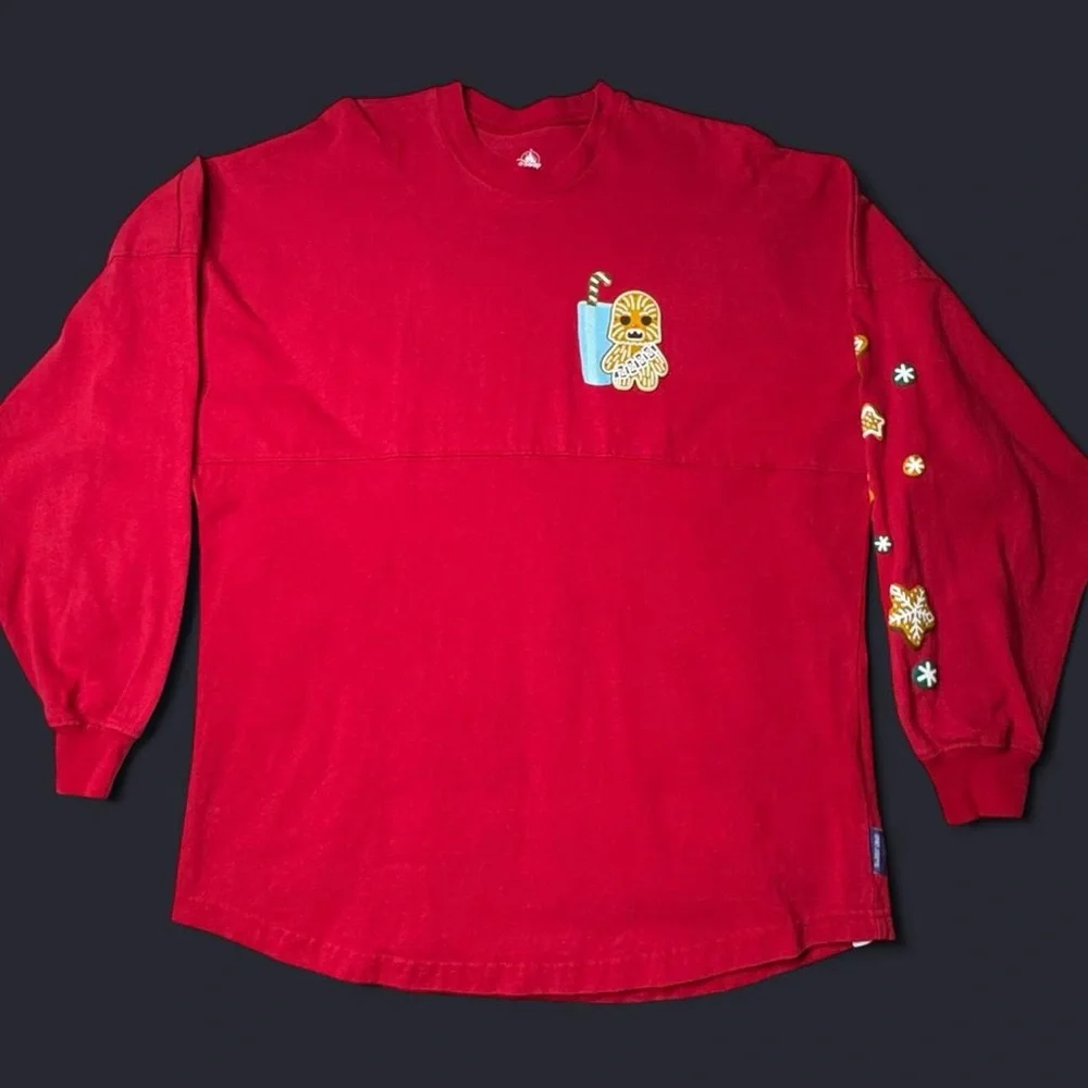 Disney Parks Star Wars Chewbacca Cookie Holiday Spirit Jersey - Small, RARE - Picture 2 of 11